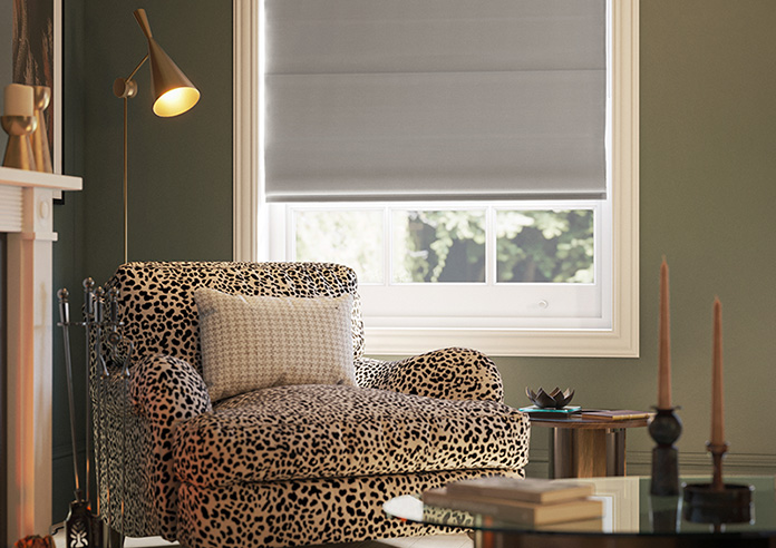 Kyoto Faux Silk, Brun - Motorised Roman Blind - Image 5